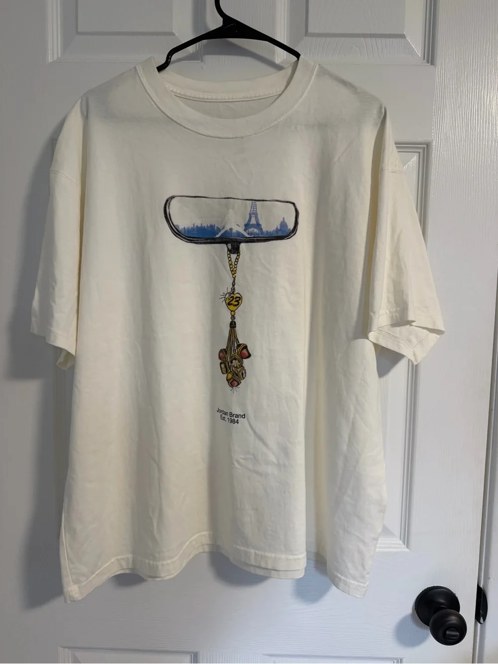 Vintage Jordan Rings Paris Rearview Mirror Shirt